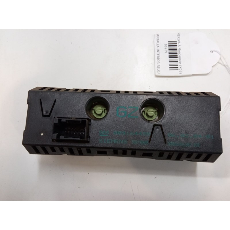 Recambio de pantalla interior reloj para opel meriva a monospace (x03) 1.7 cdti (e75) referencia OEM IAM 5WK70005  