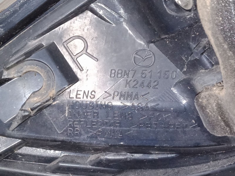 Recambio de piloto trasero derecho para mazda 3 (bl) 1.6 mz-cd (bl14) referencia OEM IAM   