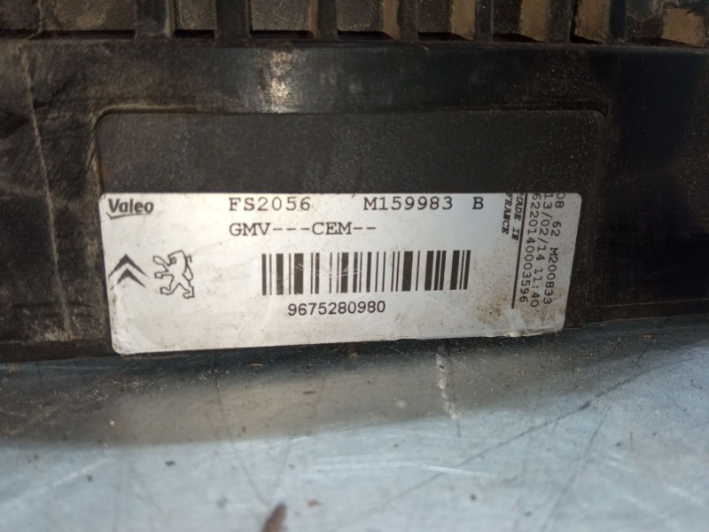 Recambio de electroventilador para peugeot 208 i (ca_, cc_) 1.2 vti 82 referencia OEM IAM 9675280980  