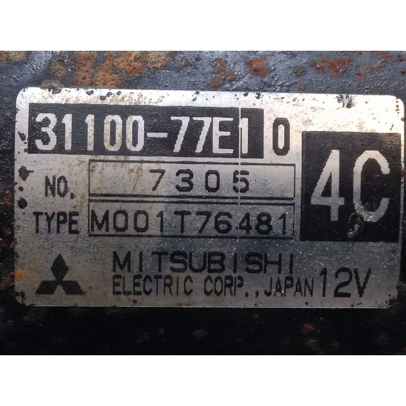 Recambio de motor arranque para suzuki vitara cabrio (et, ta) 2.0 16v (ta51, sv420) referencia OEM IAM 3110077E10  