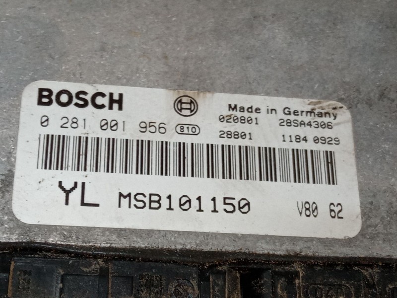 Recambio de centralita motor uce para mg mg zr 2.0 td referencia OEM IAM 0281001956 YLMSB101150 28SA4306