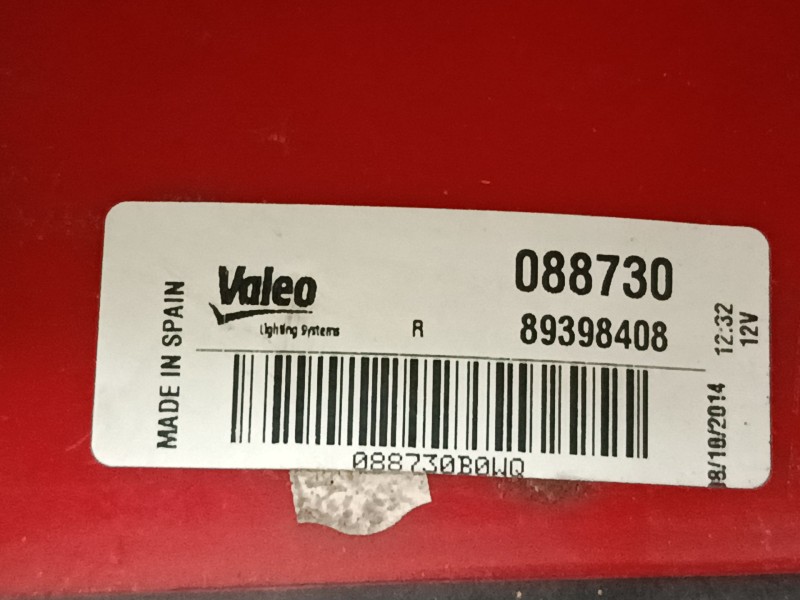 Recambio de piloto trasero derecho para citroën xsara picasso (n68) 1.6 hdi referencia OEM IAM 89398408   Recambio de piloto trasero derecho para citroën xsara picasso (n68) 1.6 hdi referencia OEM IAM 89398408