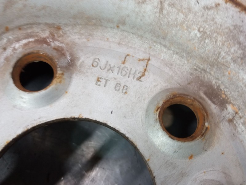 Recambio de llanta chapa 16´´ para citroën jumpy i (u6u_) 2.0 hdi 95 referencia OEM IAM 6JX16H2 ET 68   Recambio de llanta chapa 16´´ para citroën jumpy i (u6u_) 2.0 hdi 95 referencia OEM IAM 6JX16H2 ET 68