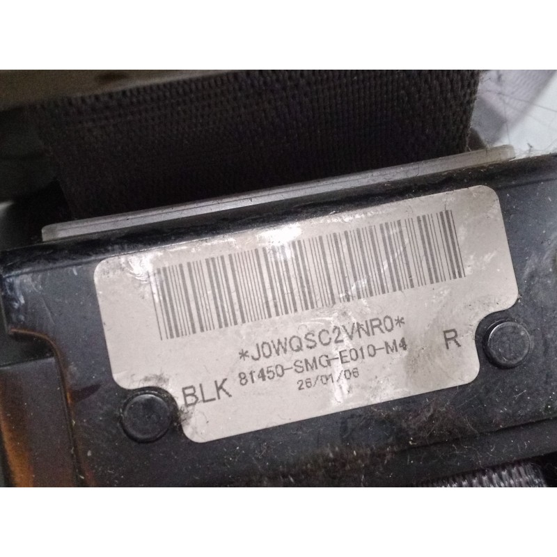 Recambio de cinturon seguridad delantero derecho para honda civic viii hatchback (fn, fk) 2.2 ctdi (fk3) referencia OEM IAM 8145