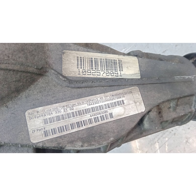 Recambio de diferencial delantero para mercedes-benz clase m (w164) ml 350 cdi 4-matic (164.122) referencia OEM IAM 164330210206