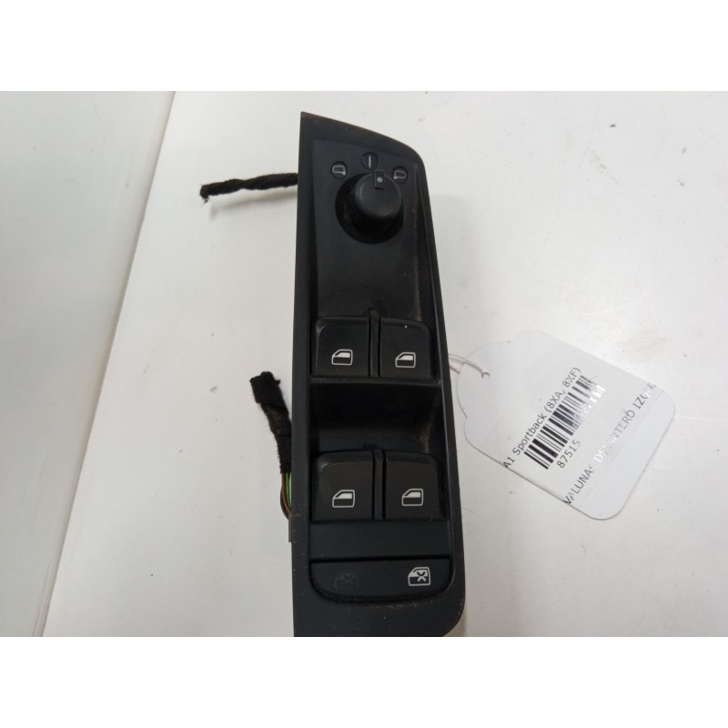 Recambio de mando elevalunas delantero izquierdo para audi a1 sportback (8xa, 8xf) 1.2 tfsi referencia OEM IAM 8X4959521A  