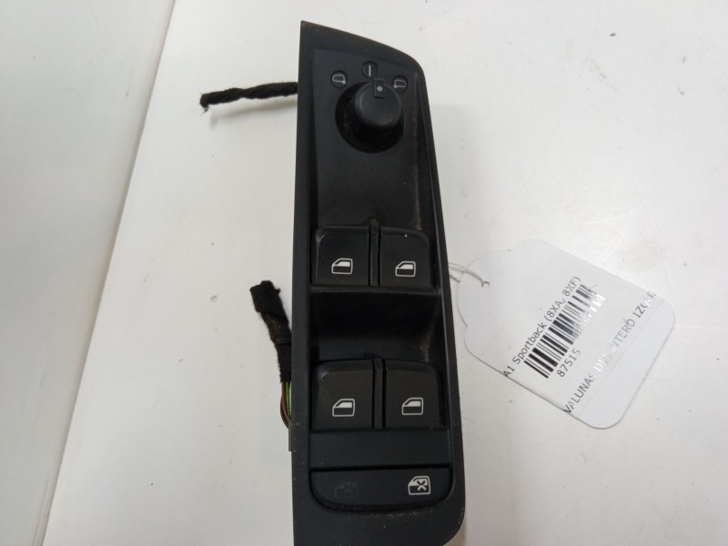 Recambio de mando elevalunas delantero izquierdo para audi a1 sportback (8xa, 8xf) 1.2 tfsi referencia OEM IAM 8X4959521A  