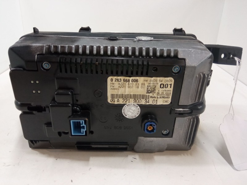 Recambio de pantalla multifuncion para mercedes-benz clase s (w221, v221) s 400 hybrid (221.095, 221.195) referencia OEM IAM A22