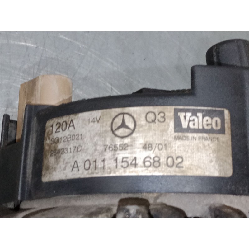 Recambio de alternador para mercedes-benz clase c coupé (cl203) c 200 kompressor (203.745) referencia OEM IAM A0111546802  25423 Recambio de alternador para mercedes-benz clase c coupé (cl203) c 200 kompressor (203.745) referencia OEM IAM A0111546802  25423
