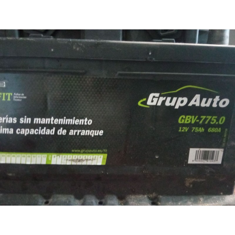 Recambio de bateria 75 ah para renault scénic i monospace (ja0/1_, fa0_) 1.9 dti (ja1u) referencia OEM IAM   