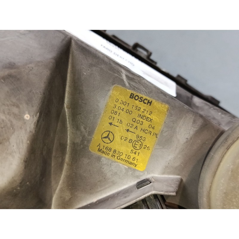 Recambio de faro derecho para mercedes-benz clase a (w168) a 170 cdi (168.008) referencia OEM IAM 1688201061   Recambio de faro derecho para mercedes-benz clase a (w168) a 170 cdi (168.008) referencia OEM IAM 1688201061