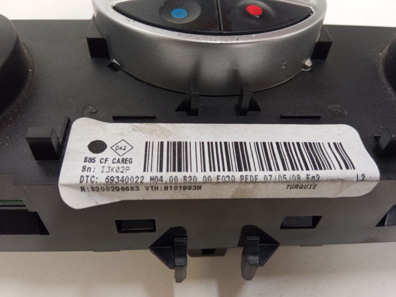 Recambio de mando climatizador para renault clio iii grandtour (kr0/1_) 1.5 dci (kr0f) referencia OEM IAM 8200296683  