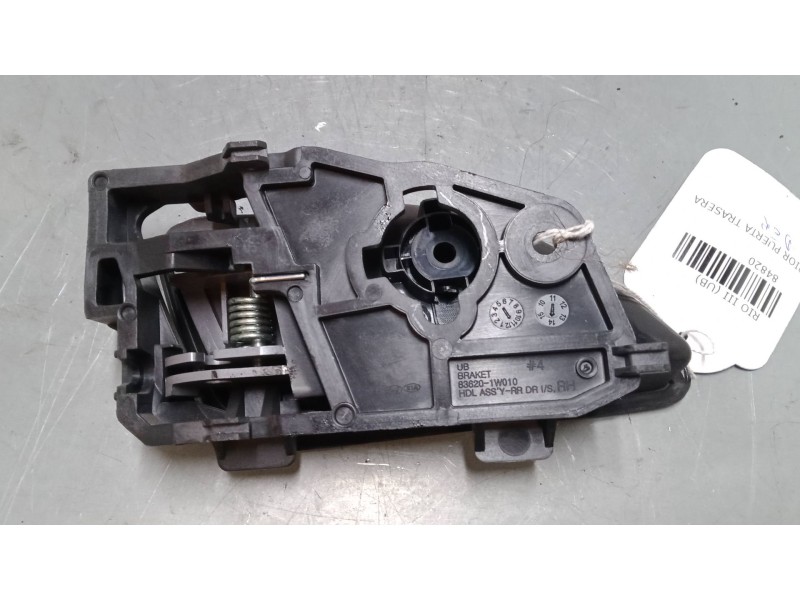 Recambio de maneta interior puerta trasera derecha para kia rio iii (ub) 1.1 crdi referencia OEM IAM   