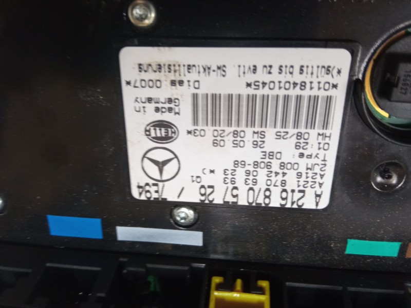 Recambio de luz interior delantera para mercedes-benz clase s (w221, v221) s 400 hybrid (221.095, 221.195) referencia OEM IAM A2