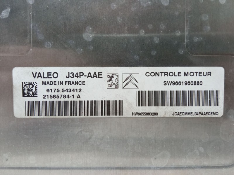 Recambio de centralita motor uce para peugeot 206 hatchback (2a/c) 1.4 i referencia OEM IAM 21585784-1A  