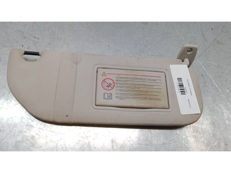 Recambio de parasol derecho para citroën c3 ii (sc_) 1.4 referencia OEM IAM   