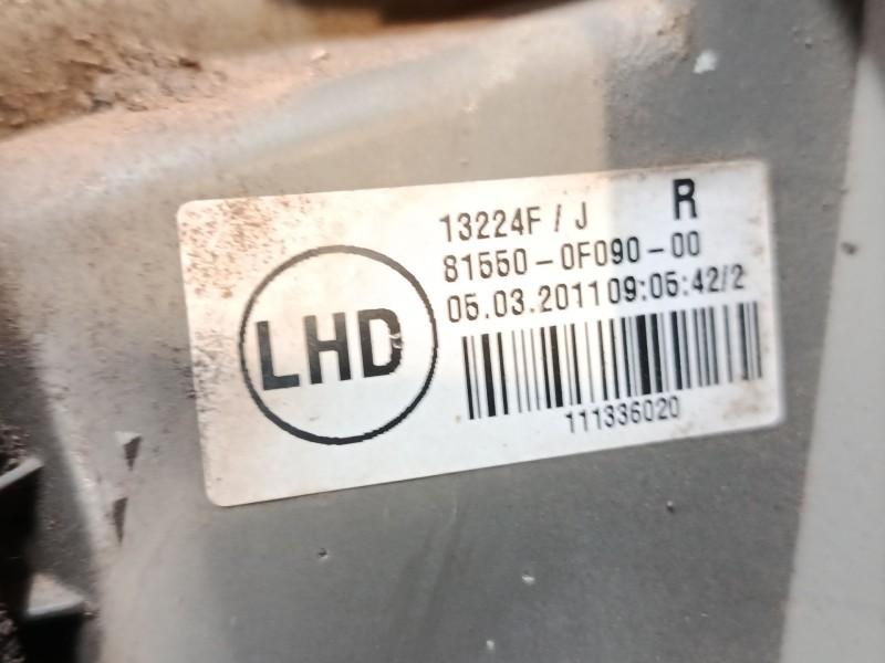 Recambio de piloto trasero derecho para toyota verso (_r2_) 1.6 (zgr20_) referencia OEM IAM 815500F090  