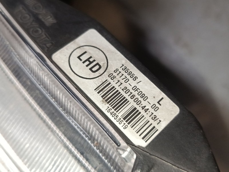 Recambio de faro izquierdo para toyota verso (_r2_) 1.6 (zgr20_) referencia OEM IAM 811700F090  