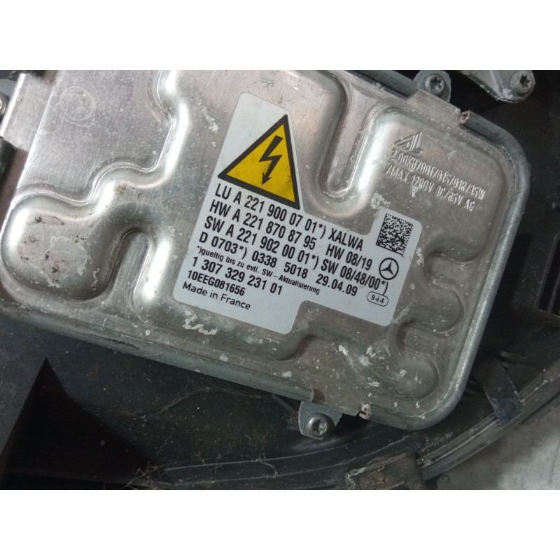 Recambio de faro izquierdo para mercedes-benz clase s (w221, v221) s 400 hybrid (221.095, 221.195) referencia OEM IAM A221870628