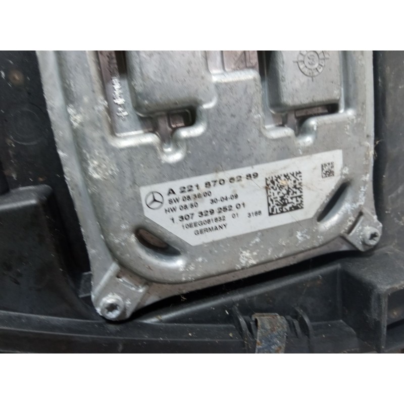 Recambio de faro izquierdo para mercedes-benz clase s (w221, v221) s 400 hybrid (221.095, 221.195) referencia OEM IAM A221870628