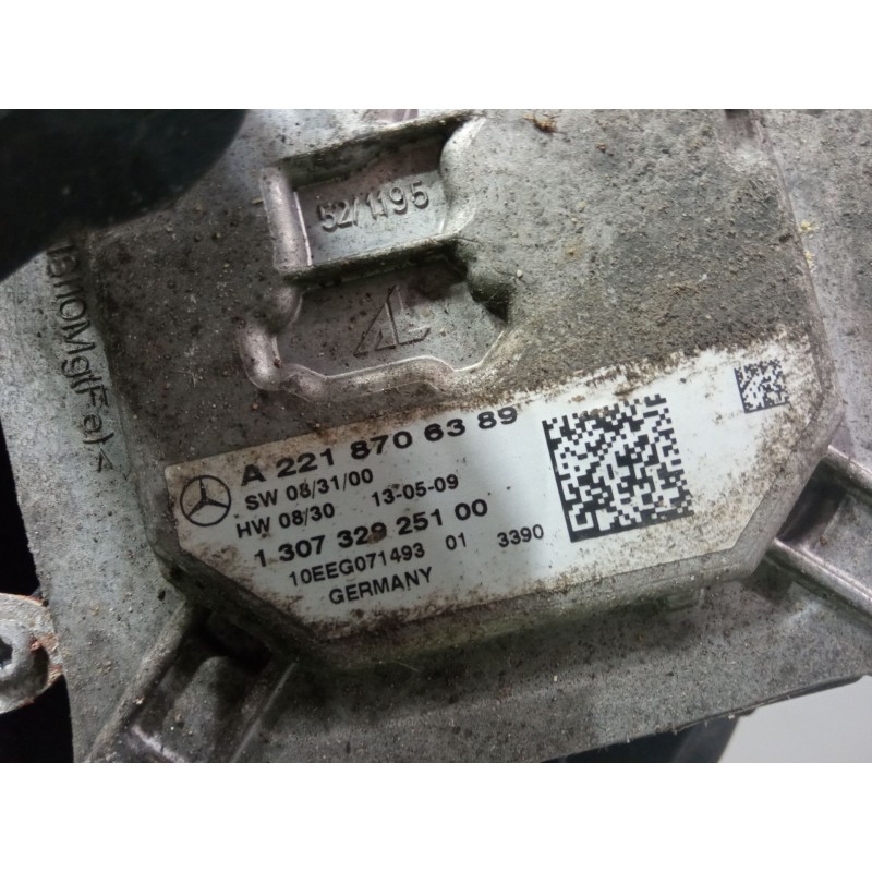 Recambio de faro derecho para mercedes-benz clase s (w221, v221) s 400 hybrid (221.095, 221.195) referencia OEM IAM A2218706289 