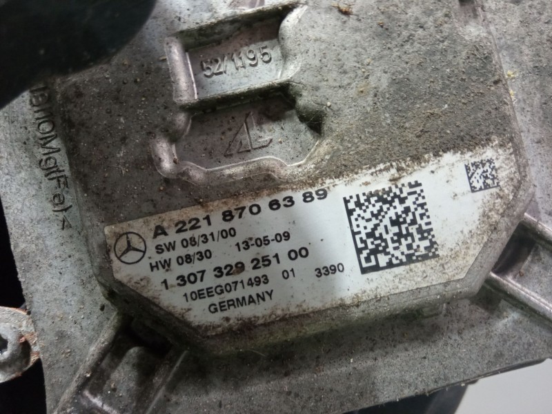 Recambio de faro derecho para mercedes-benz clase s (w221, v221) s 400 hybrid (221.095, 221.195) referencia OEM IAM A2218706289 