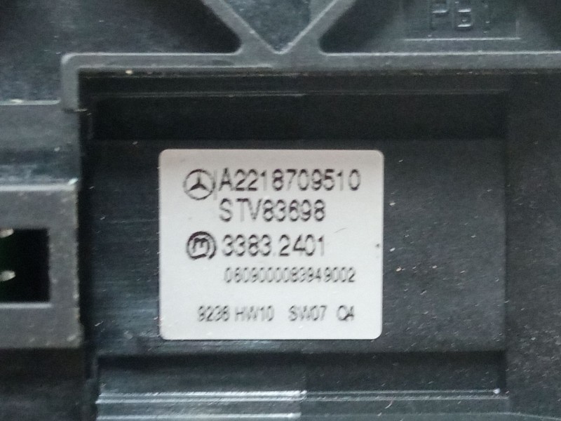 Recambio de mando elevalunas trasero izquierdo para mercedes-benz clase s (w221, v221) s 400 hybrid (221.095, 221.195) referenci