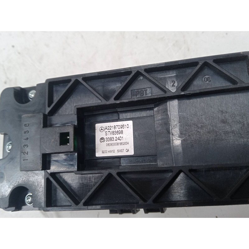 Recambio de mando elevalunas trasero derecho para mercedes-benz clase s (w221, v221) s 400 hybrid (221.095, 221.195) referencia 