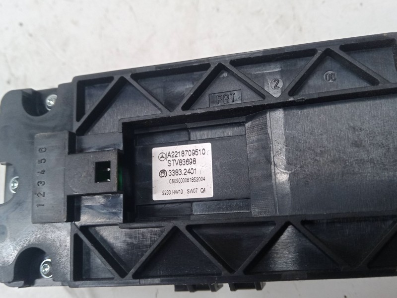 Recambio de mando elevalunas trasero derecho para mercedes-benz clase s (w221, v221) s 400 hybrid (221.095, 221.195) referencia 