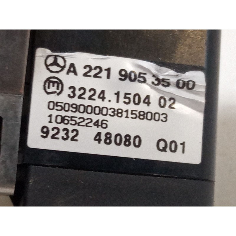 Recambio de conmutador de luces para mercedes-benz clase s (w221, v221) s 400 hybrid (221.095, 221.195) referencia OEM IAM A2219