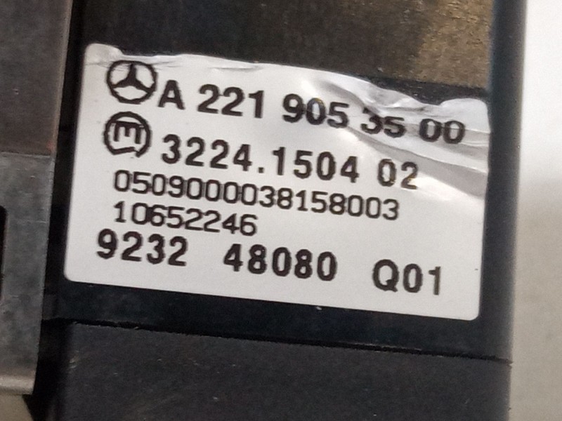 Recambio de conmutador de luces para mercedes-benz clase s (w221, v221) s 400 hybrid (221.095, 221.195) referencia OEM IAM A2219