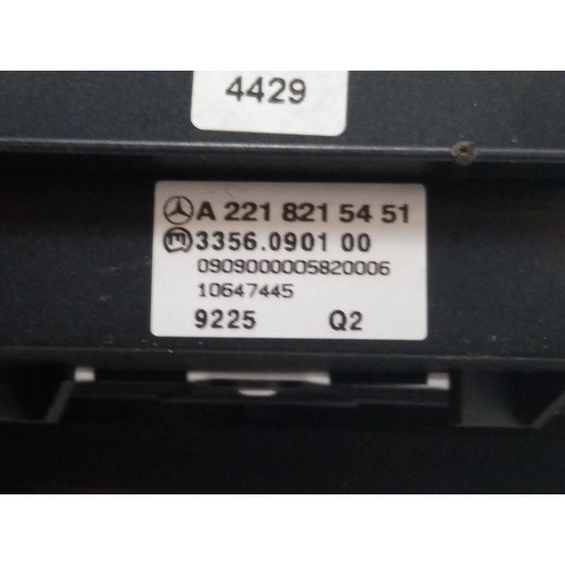Recambio de interruptor multiple tablero para mercedes-benz clase s (w221, v221) s 400 hybrid (221.095, 221.195) referencia OEM 