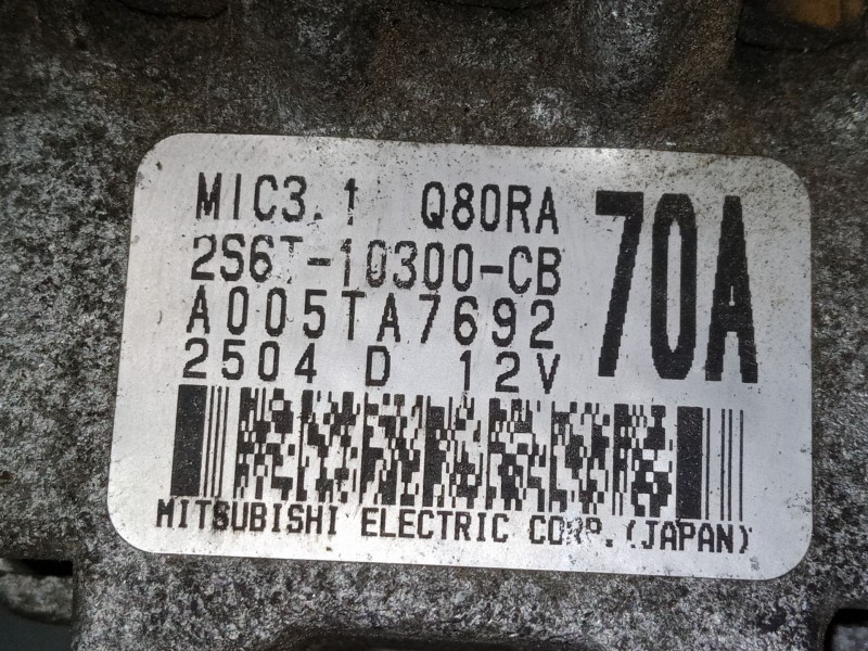 Recambio de alternador para ford fusion (ju_) 1.4 referencia OEM IAM 2S6T10300CB  