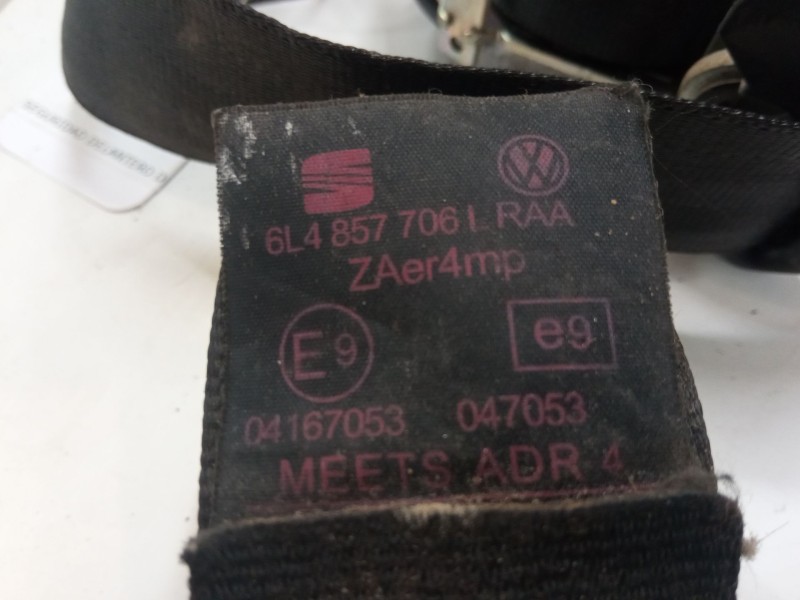 Recambio de cinturon seguridad delantero derecho para seat ibiza iii (6l1) 2.0 referencia OEM IAM 6L4857706L  