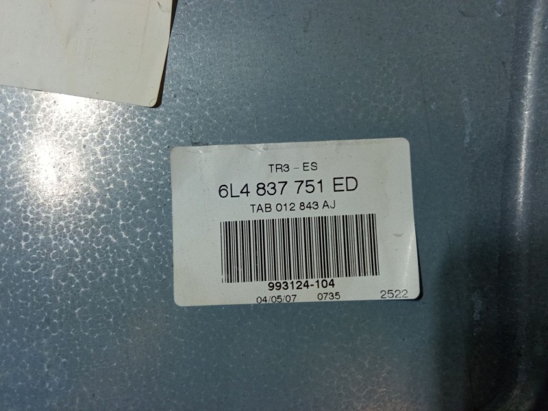 Recambio de elevalunas electrico delantero izquierdo para seat ibiza iii (6l1) 2.0 referencia OEM IAM 6L4837751ED  