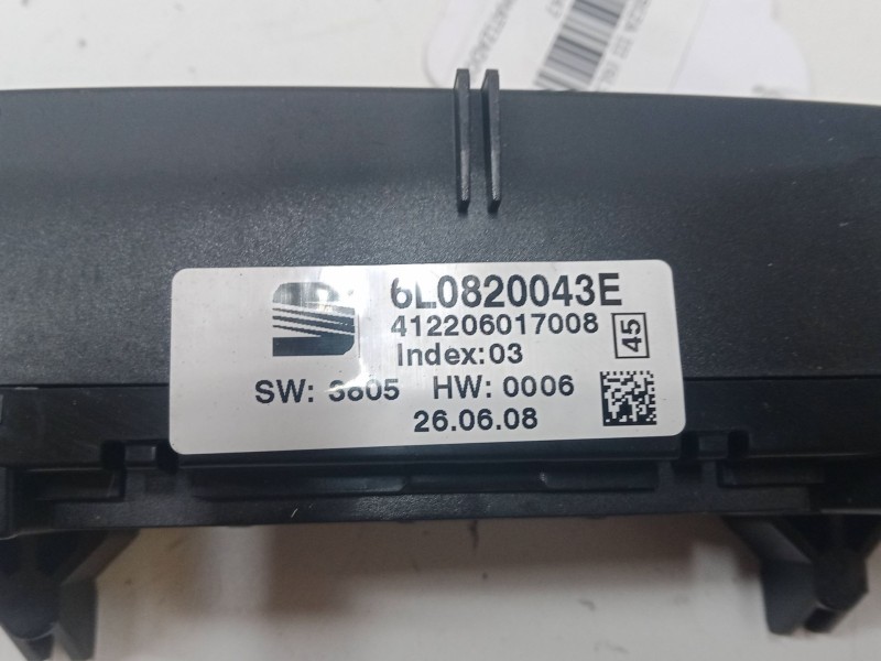 Recambio de mando climatizador para seat ibiza iii (6l1) 1.4 tdi referencia OEM IAM 6L0820043E  