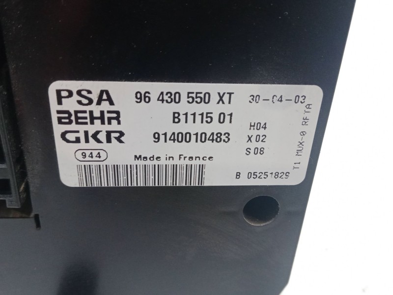 Recambio de mando climatizador para peugeot 206 hatchback (2a/c) 1.4 i referencia OEM IAM 96430550xt  