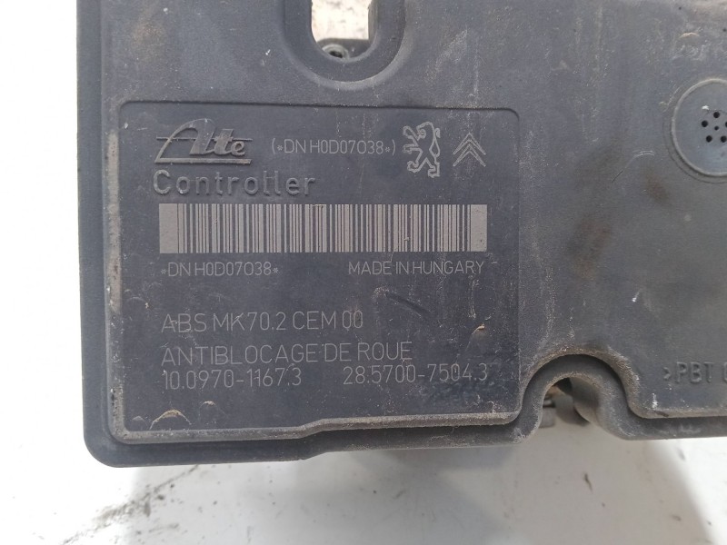 Recambio de abs para citroën c3 ii (sc_) 1.4 referencia OEM IAM 9666392580 10097011673   28570075043 10020702004