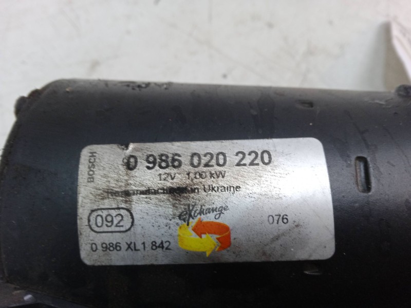 Recambio de motor arranque para audi a3 (8p1) 1.6 referencia OEM IAM 0986020220  
