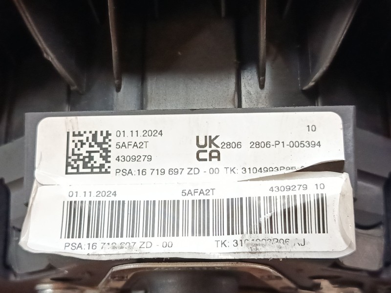 Recambio de airbag volante para citroën c3 pluriel (hb_) 1.6 referencia OEM IAM 16719697ZD  3104993P96AJ