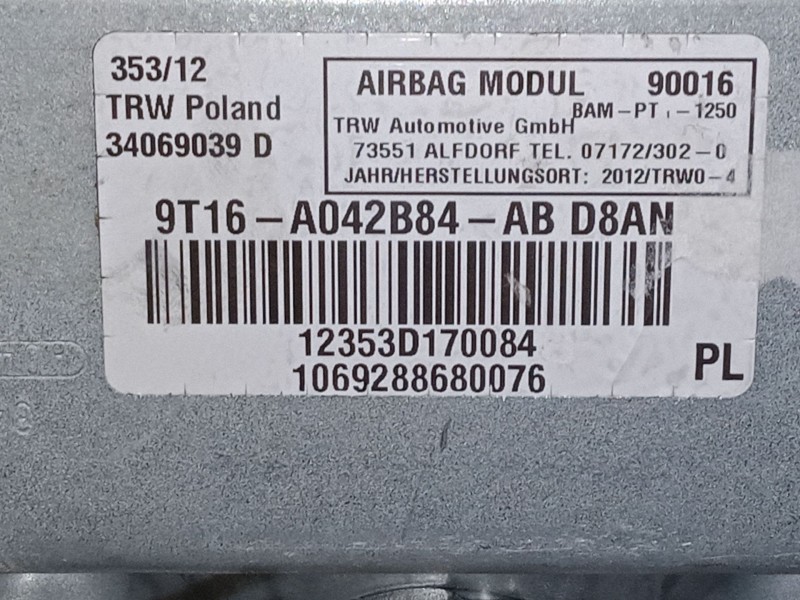 Recambio de airbag salpicadero para ford tourneo connect 1.8 tdci referencia OEM IAM   