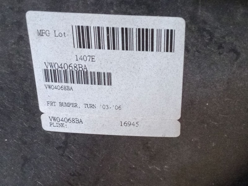 Recambio de paragolpes delantero para volkswagen touran (1t1, 1t2) 2.0 tdi 16v referencia OEM IAM   