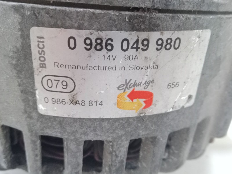 Recambio de alternador para ford fiesta v (jh_, jd_) 1.3 referencia OEM IAM 0986049980  