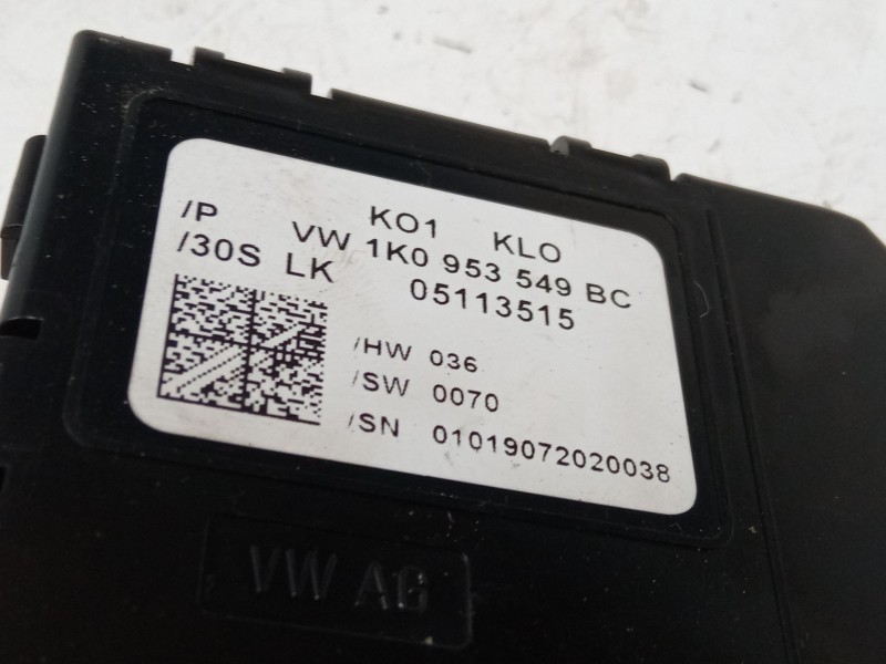 Recambio de centralita inmovilizador para skoda octavia ii combi (1z5) 2.0 tdi 16v referencia OEM IAM 1K0953549BC  