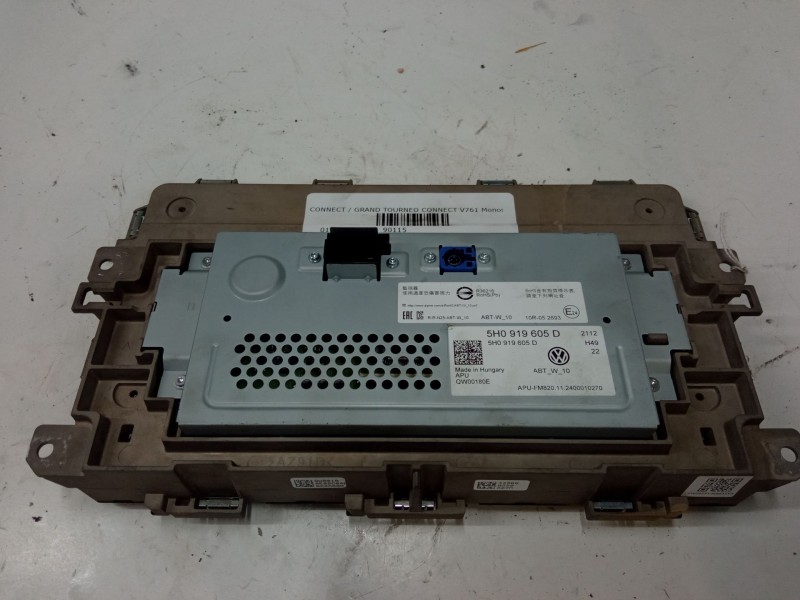 Recambio de pantalla multifuncion para ford tourneo connect / grand tourneo connect v761 monospace (sk) 1.5 ecoboost referencia 