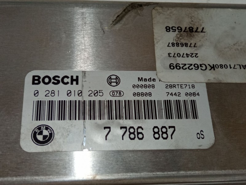 Recambio de centralita motor uce para bmw 3 (e46) 320 d referencia OEM IAM 7786887  0281010205