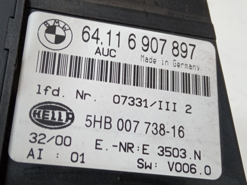 Recambio de mando climatizador para bmw 3 (e46) 320 d referencia OEM IAM 64116907897 5HB00773816 5HB007738