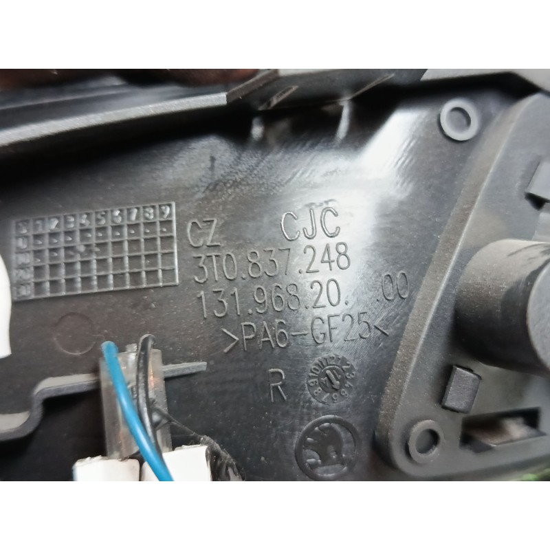 Recambio de maneta interior puerta delantera derecha para skoda superb ii (3t4) 2.0 tdi 16v referencia OEM IAM   