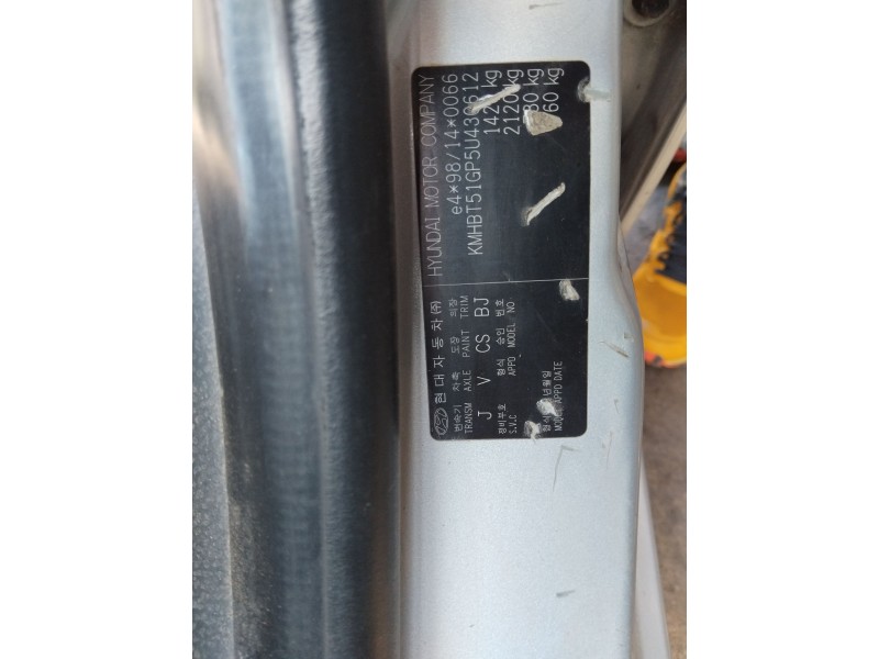 hyundai getz (tb) del año 2005