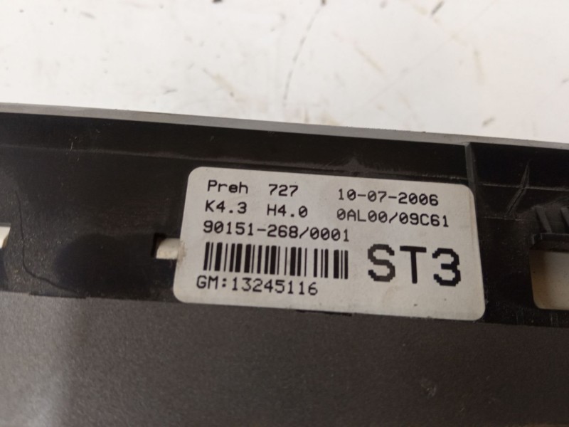 Recambio de mando climatizador para opel astra h (a04) 1.9 cdti (l48) referencia OEM IAM 13245116  